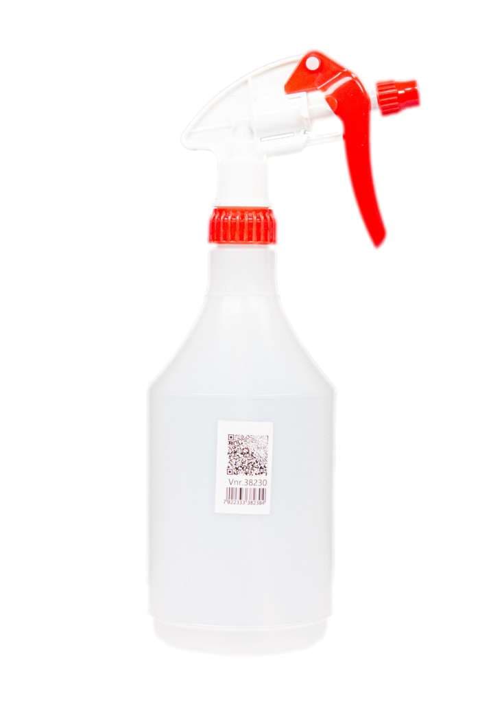 Spray/dusjeflaske 0,75 lt RØD komplett - Premium