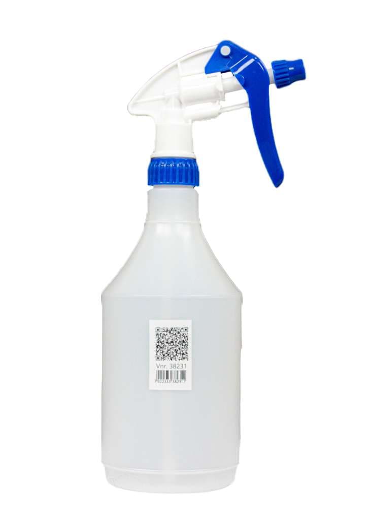 Spray/dusjeflaske 0,75 lt BLÅ komplett - Premium