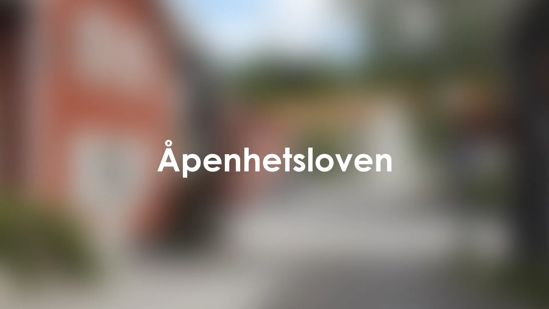 Åpenhetsloven