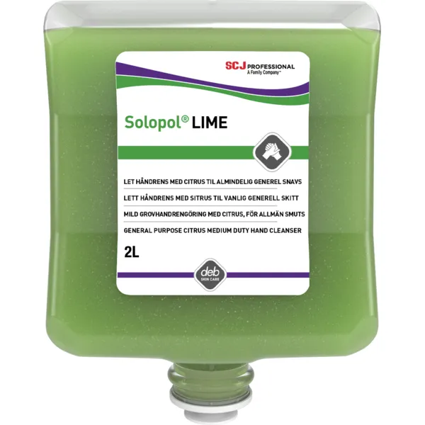 DEB Solopol® LIME - Effektiv håndrens 2L *Krt a 4 stk