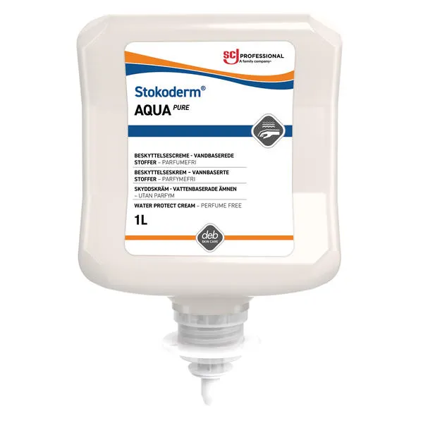 DEB Håndkrem Stokoderm Aqua PURE 1lt * krt a 6 fl