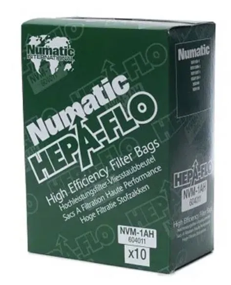 Numatic NVM-1AH støvposer Hepaflo 10 stk RSB/RSV 130