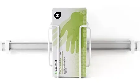 Toolflex One Hanskeholder Hvit med rørfeste 22mm