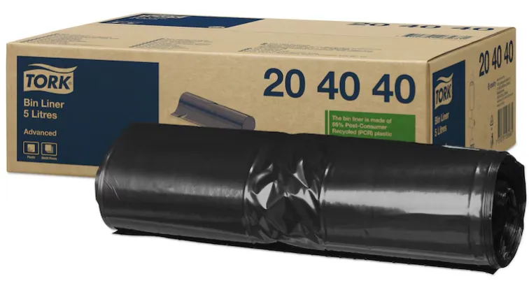 Tork Avfallspose 5 Lt Sort B3 (204040) * krt a 1000 stk