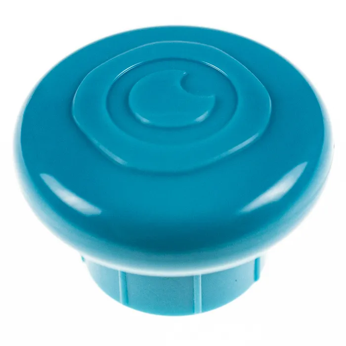 END CAP GRIP W/T LOGO I-MOP *BLUE*