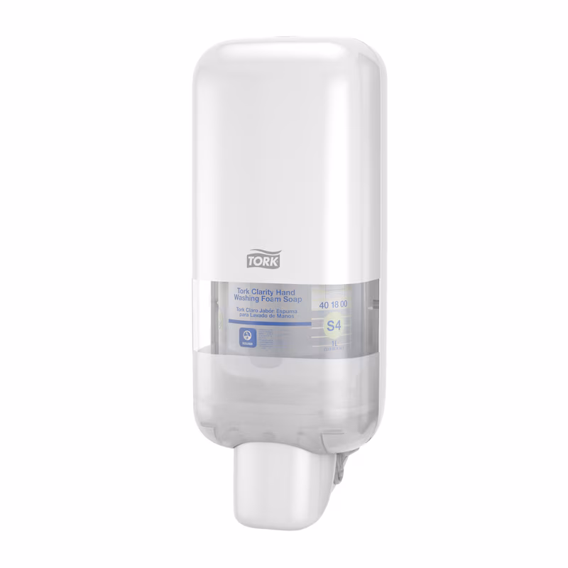 Tork Håndhygiene S4 Dispenser for såpe og hånddesinfeksjon Hvit (564500)