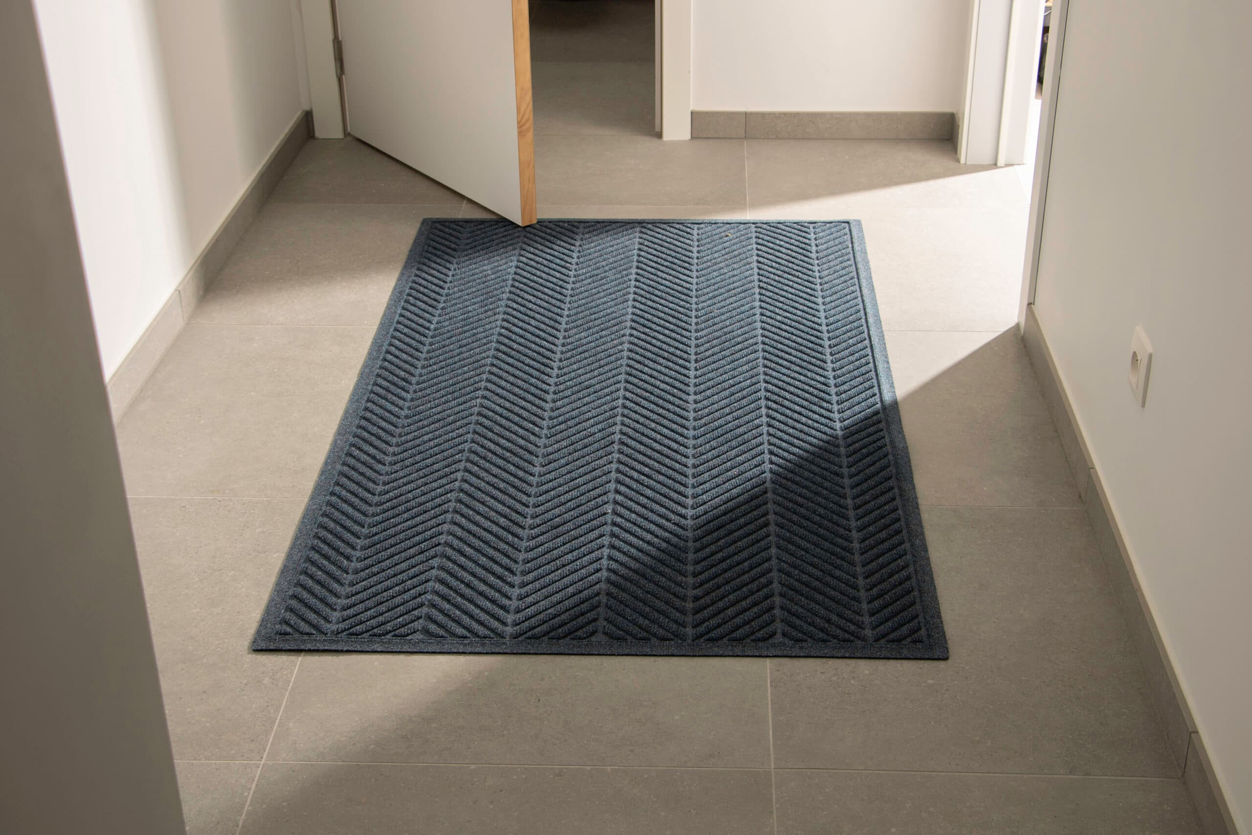 Entrematte Waterhog Herringbone Fashion 90*150 m/Nitril Backing, Medium Blå