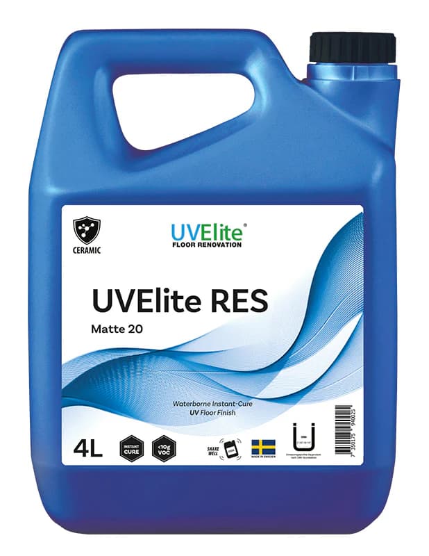 UVElite RES gulvlakk – Vinyl & Linoleum – hurtigtørkende med UV-lys