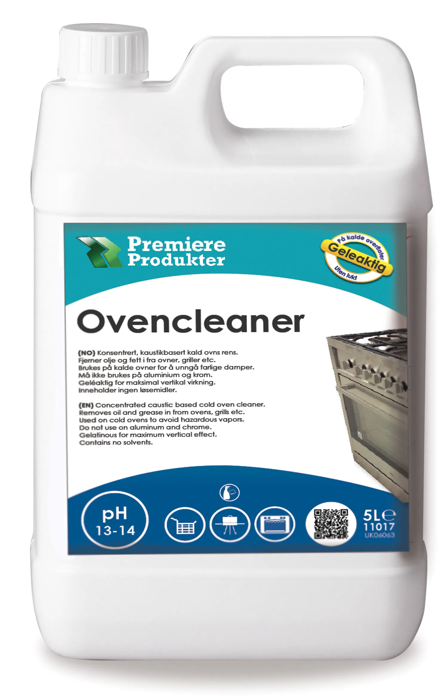 Ovencleaner – Kaustikbasert Kald Ovnsrens *Kn a 5 ltr.