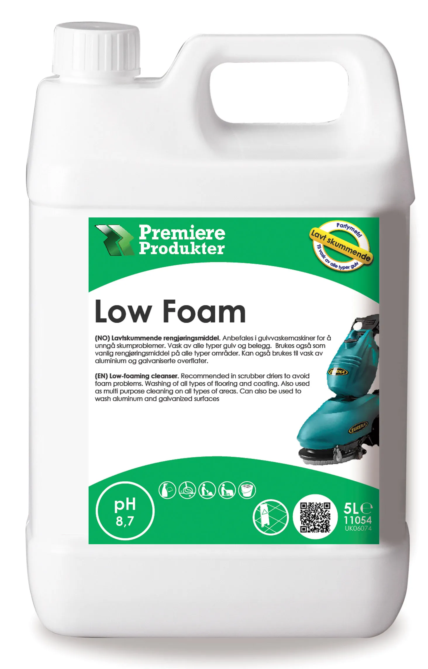 Low foam, lavskummende * Kn a 5 lt