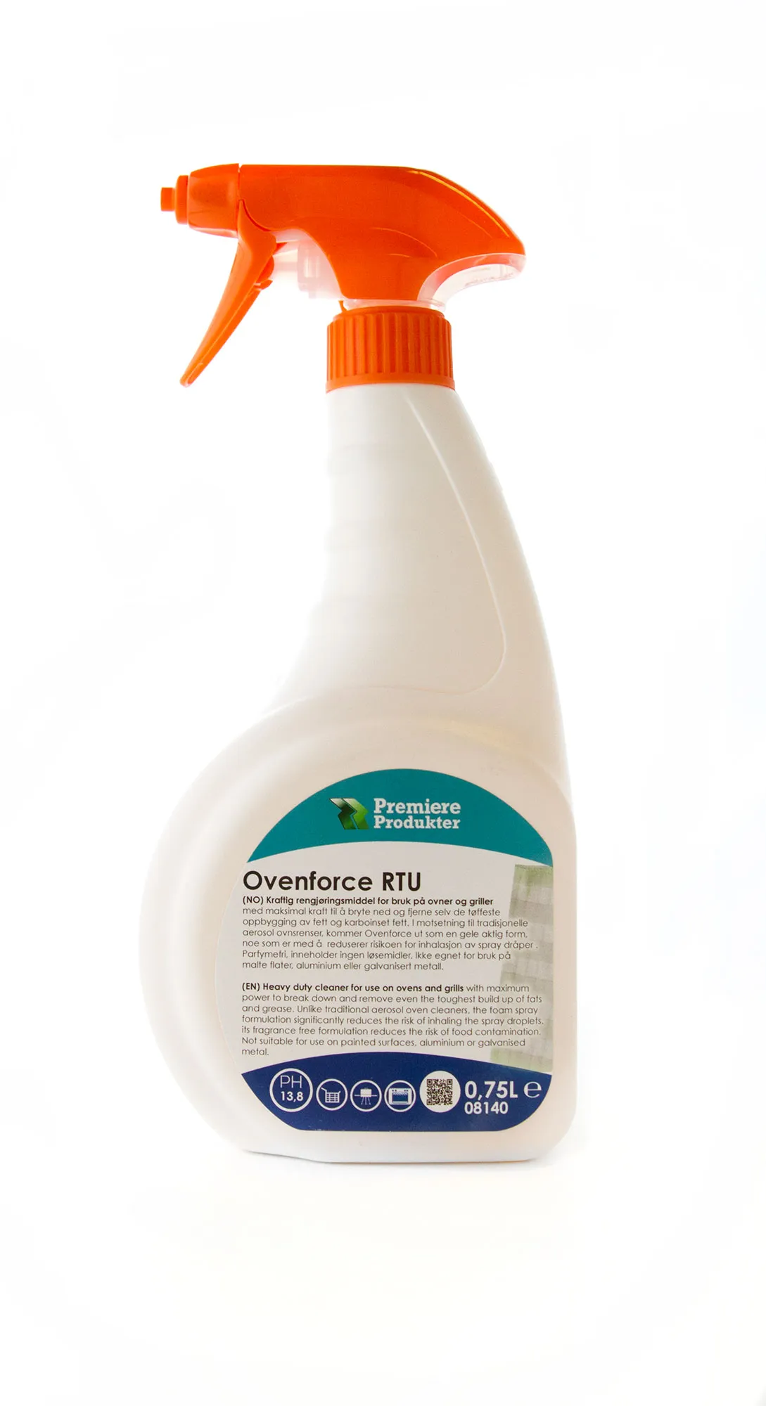 Ovenforce spray RTU - for ovner og griller. * fl a 0,75 lt