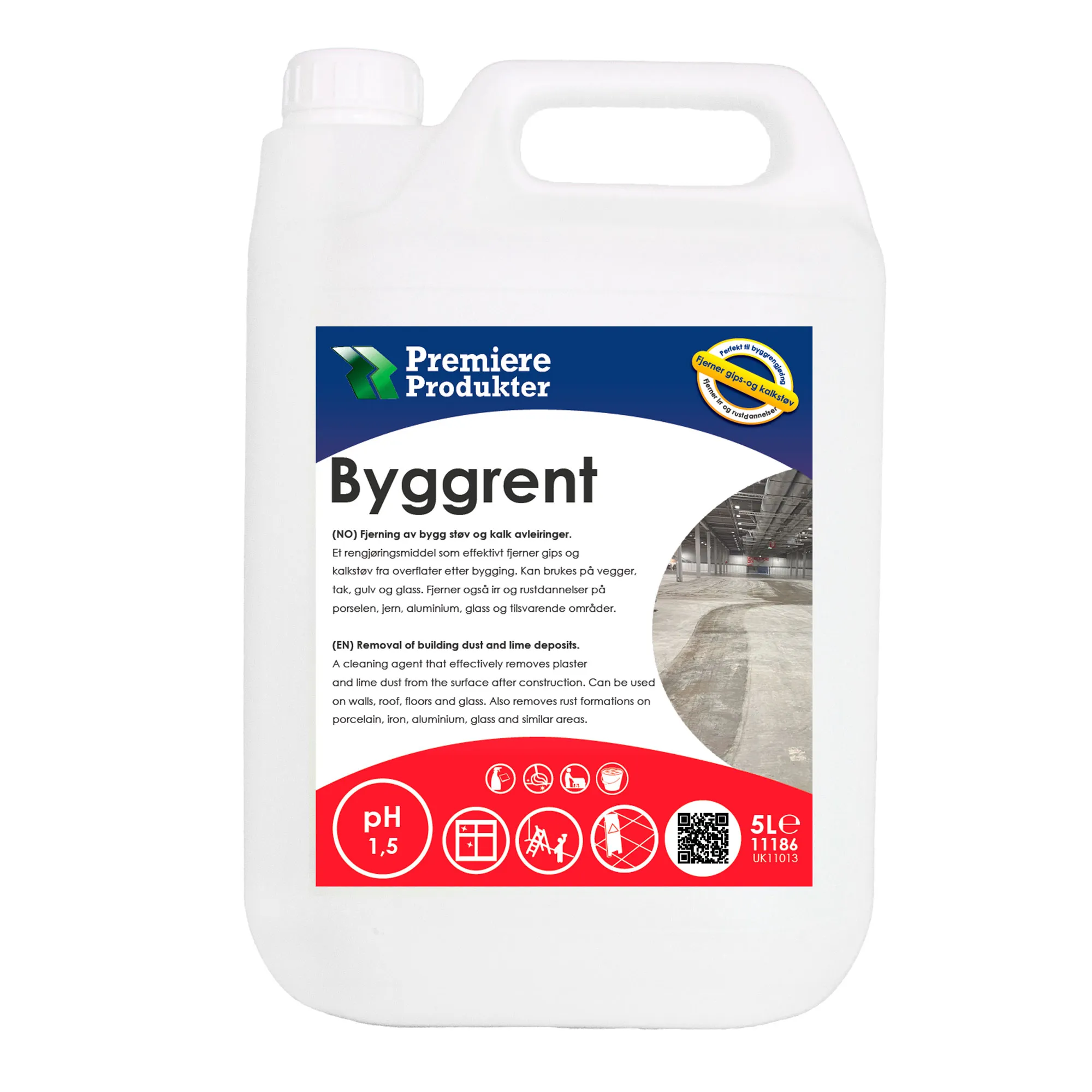 Byggrent – Effektiv Fjerning av Byggstøv og Kalkavleiringer * kn a 5 lt