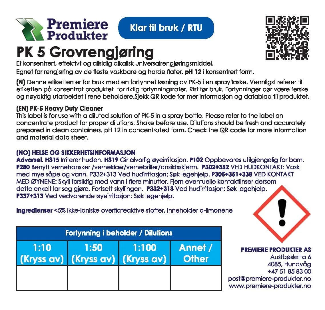 Klistermerke små PK-5