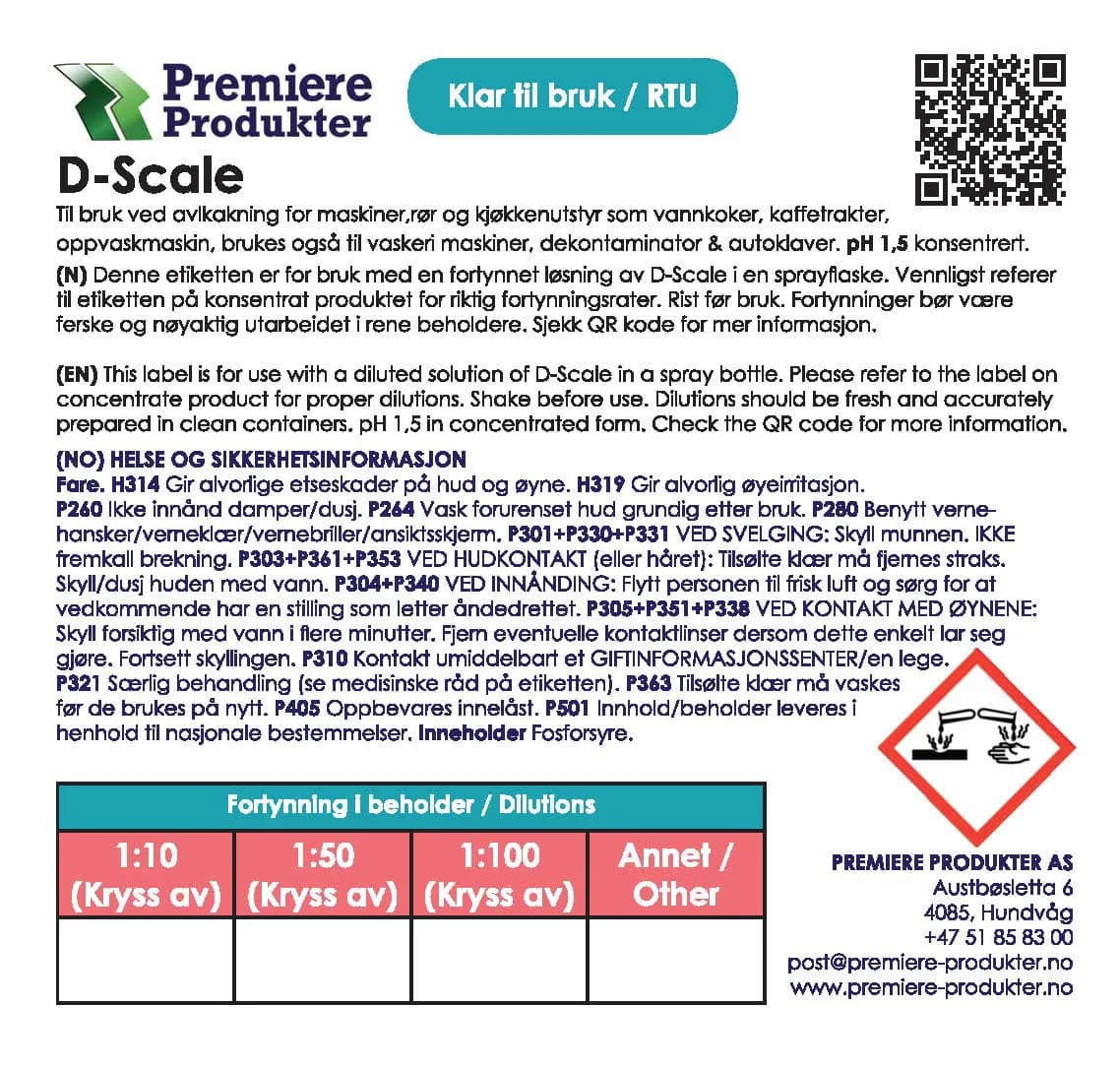 Klistermerke små D-SCALE