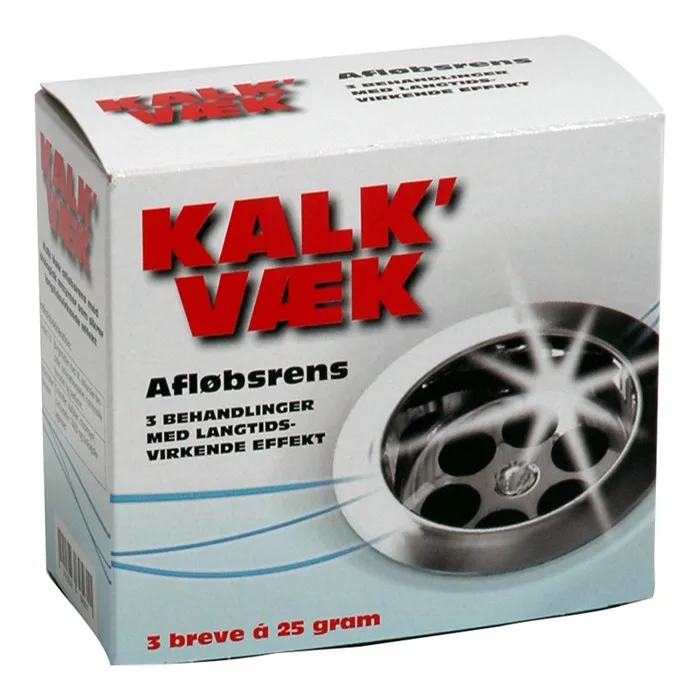 Kalk Væk Avløpsrens 5in1 * Pk a 3 poser a 25gr.