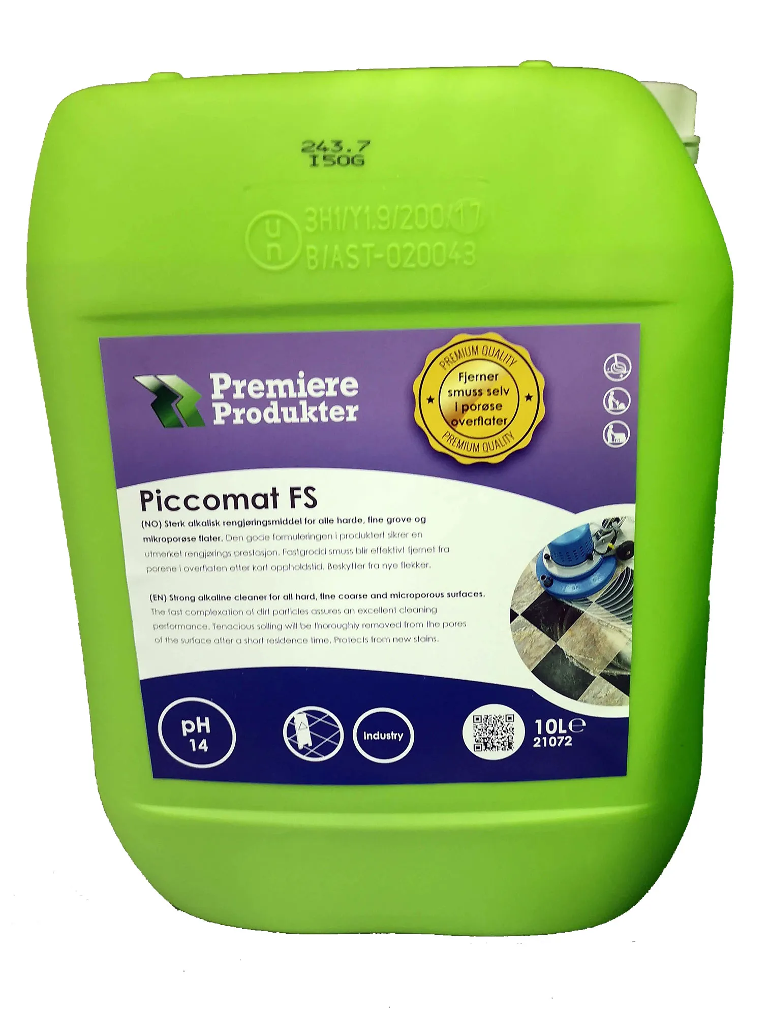 Piccomat FS - Sterkt Alkalisk Spesialmiddel *10 litr