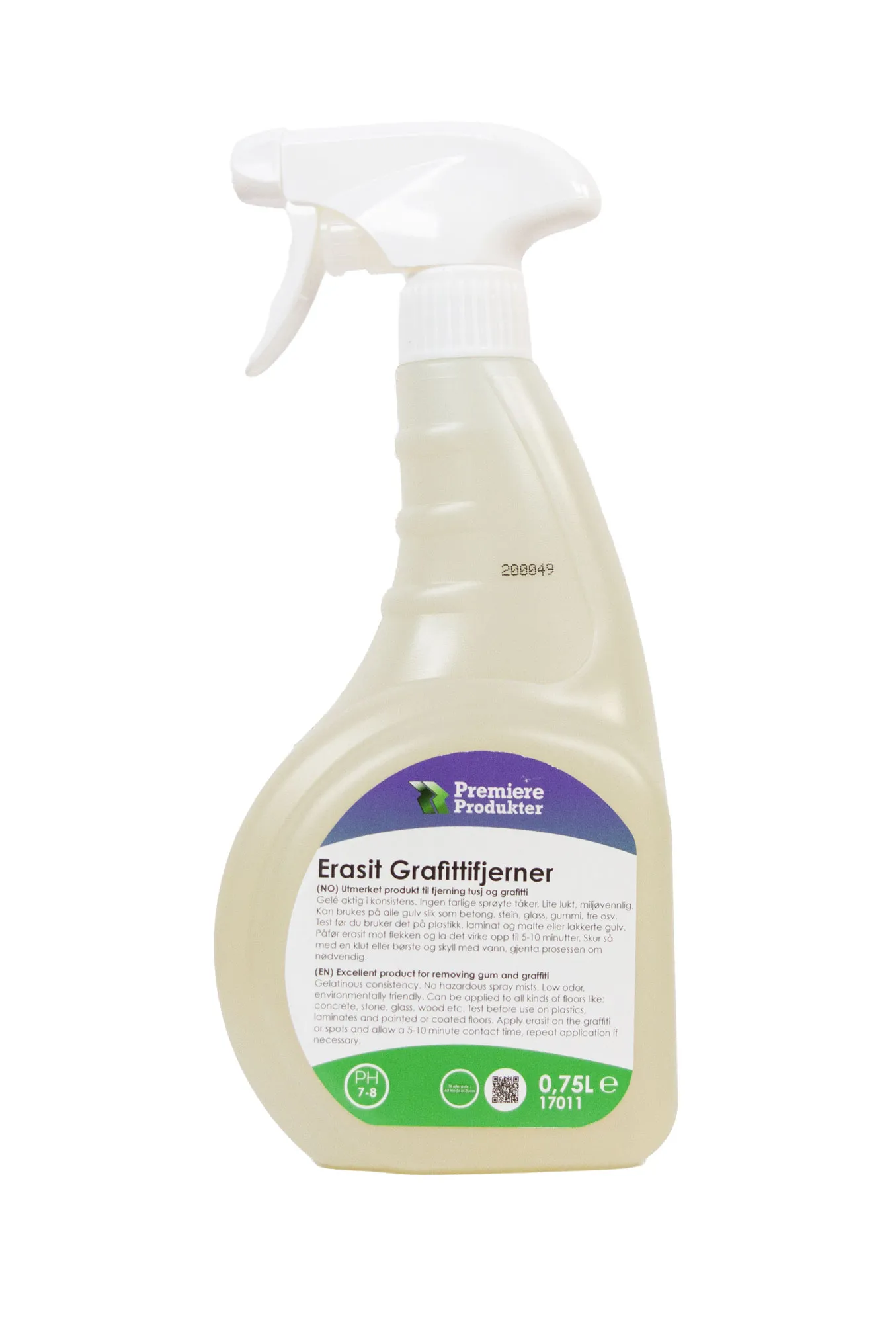 Erasit graffitifjerning spray RTU * fl a 0,75 lt