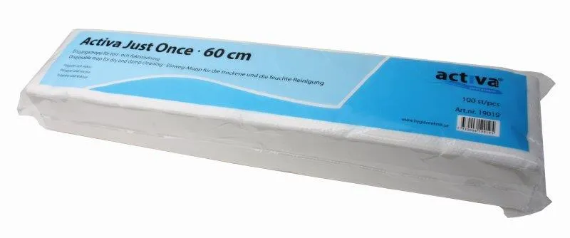 Activa Just Once engangsmopp 60 cm * pk a 100 stk