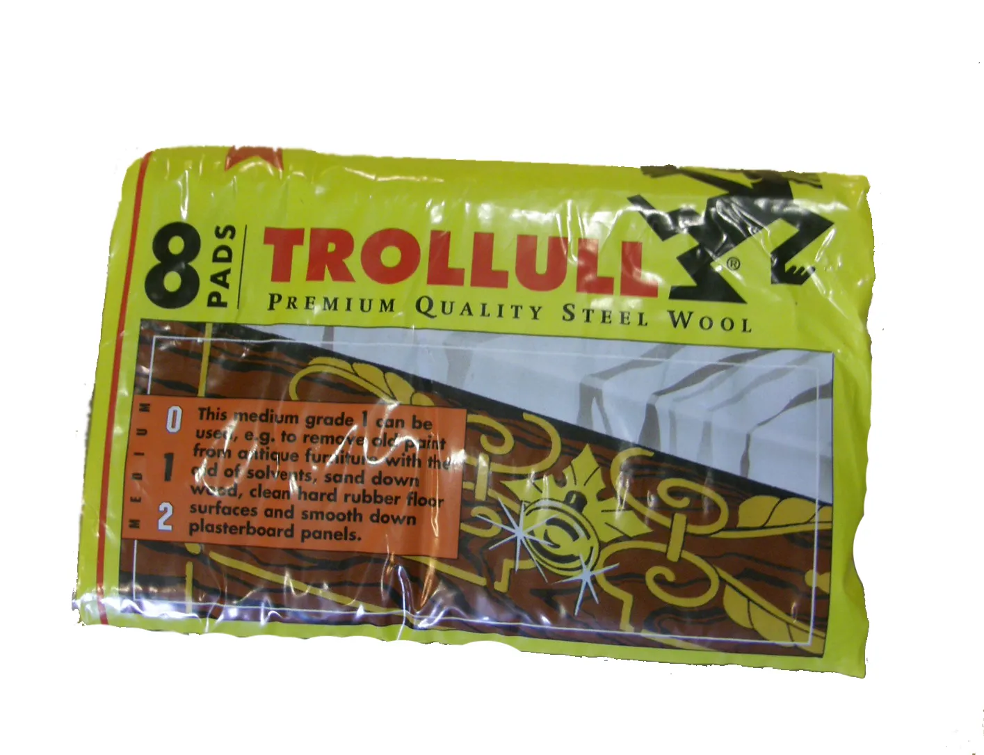 Stålull TROLL u/såpe * pk a 8 puter