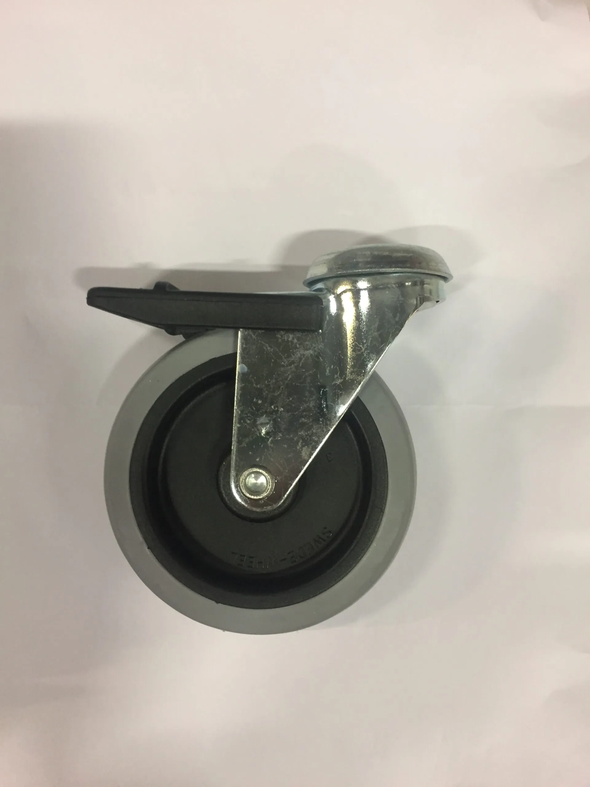 Hjul m/brems 100mm til NANO tralle