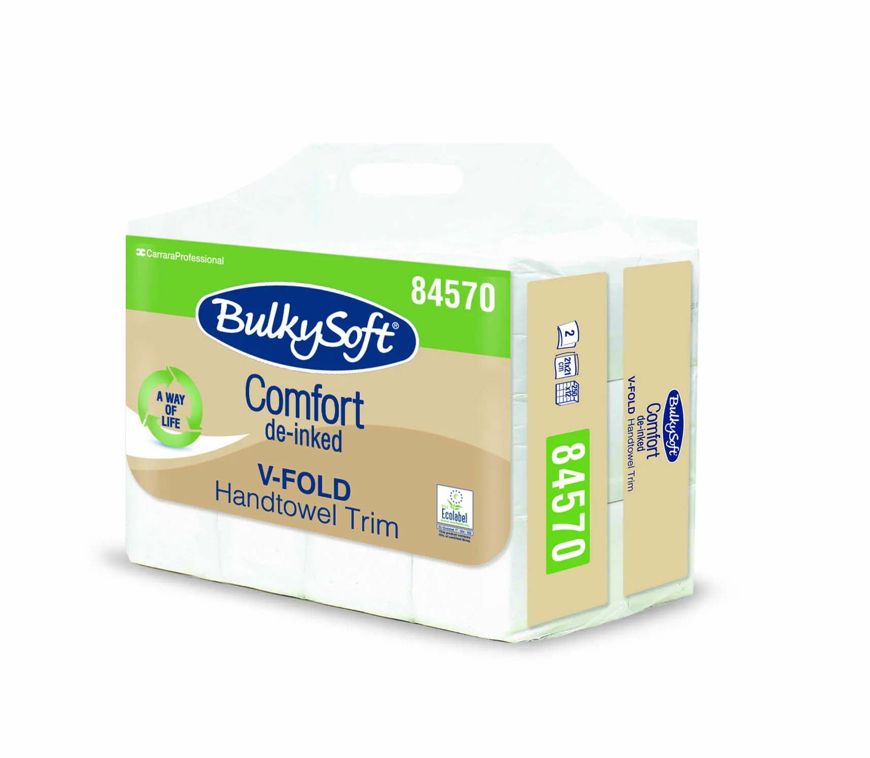 Singelfold Easybag "V-Falset"-Comfort 2 lag *Krt a 3000 ark