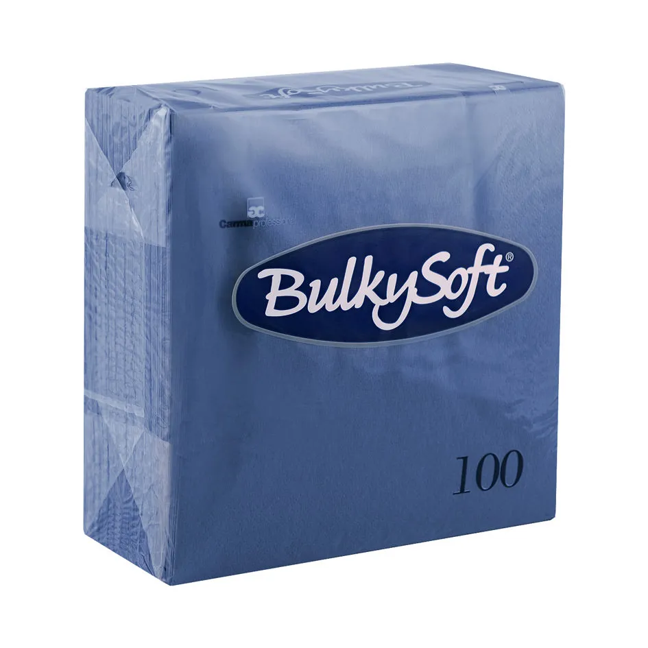 Serviett 33cm - M.Blå/Indigo -2lag *pk a 100 stk