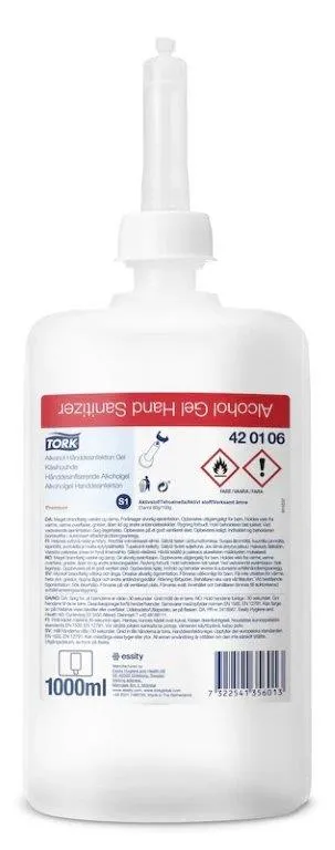 Tork Hånddesinfeksjon Alkoholgel (420106) 1lt *krt a 6 fl