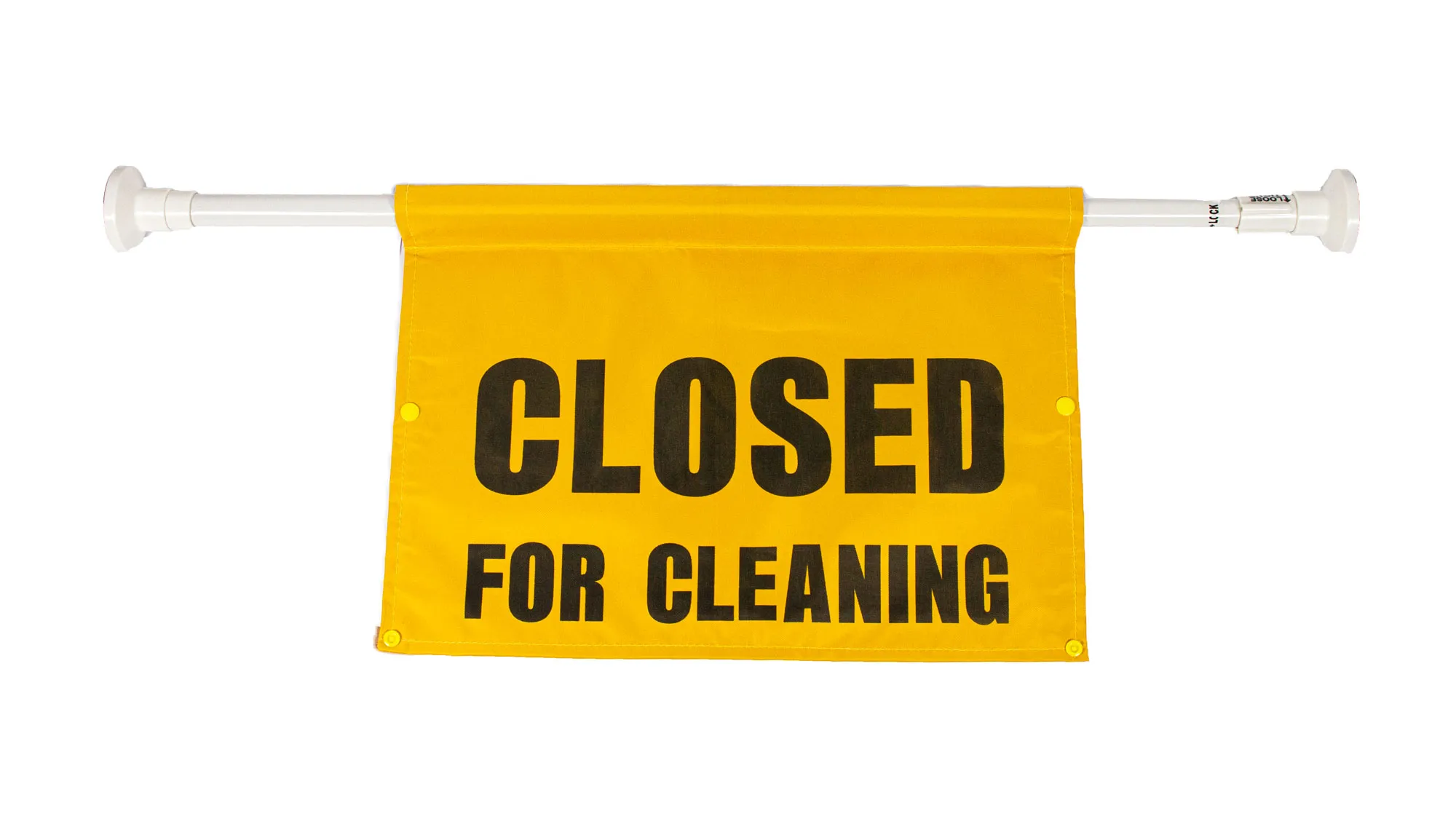 Varsel flagg "Closed for Cleaning"