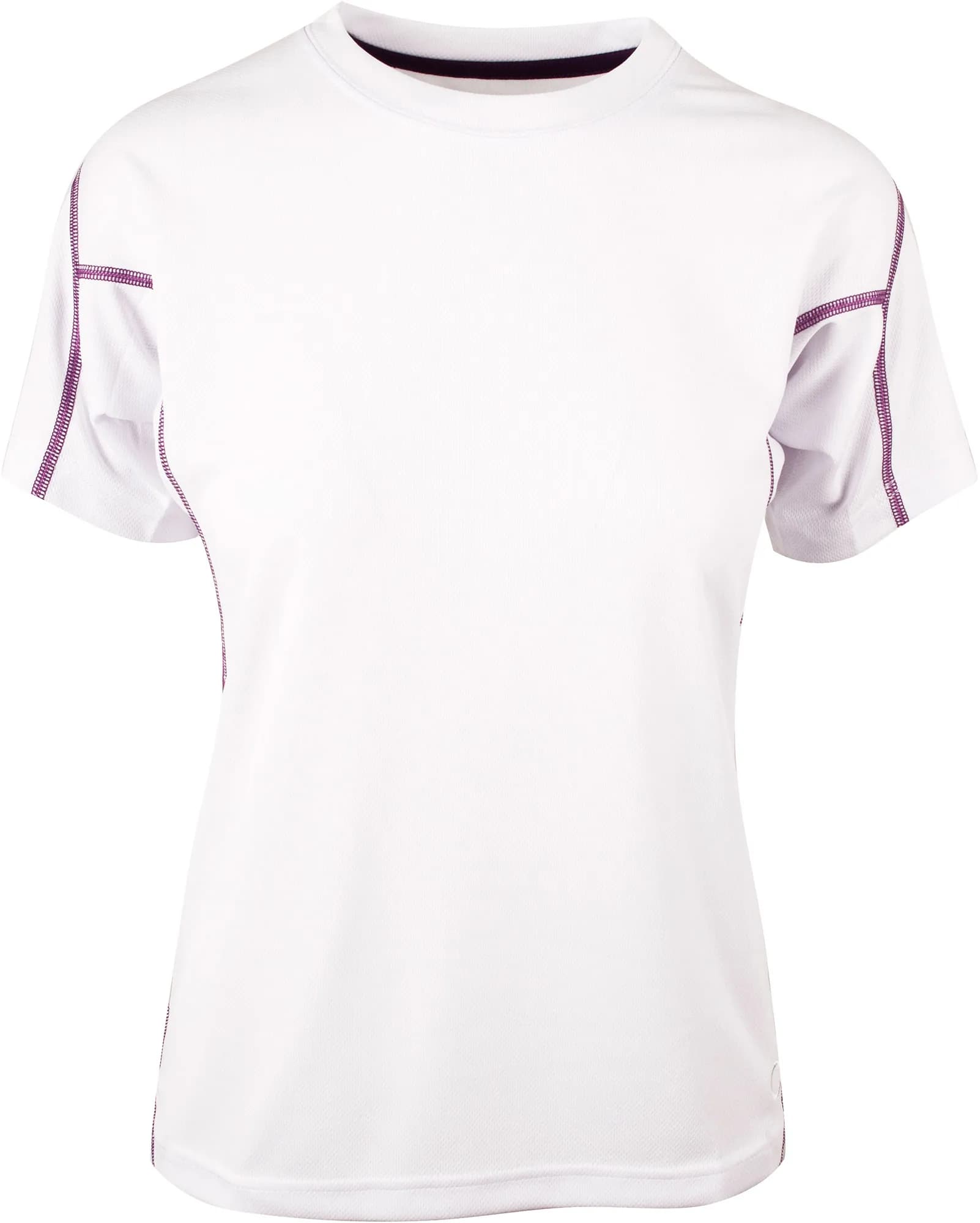T-skjorte, Boston, dame, hvit/plomme _str: 3XL, C650-001