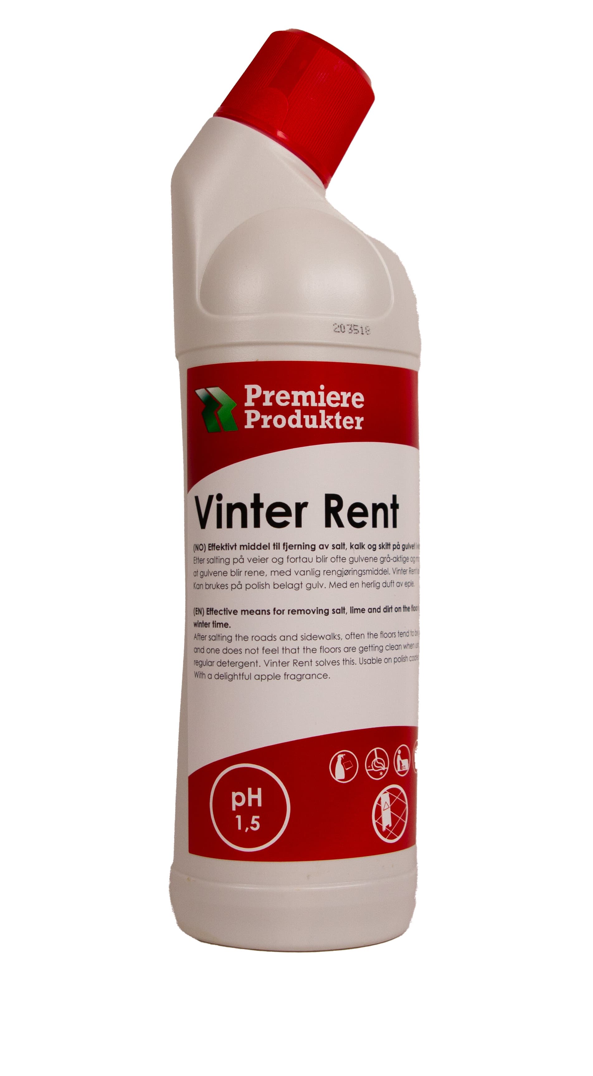 Vinter rent - fjerne salt, kalk og skitt fra gulvet * fl a 1 lt