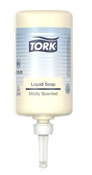 Tork S1 Mildt Parfymert Flytende Såpe (420501) * Krt a 6 fl - 1 lt