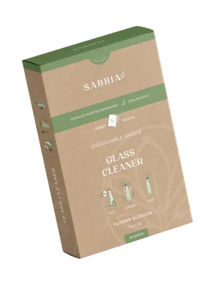 Glass Cleaning SHEET - Ocean Breeze *20 fl a 1 liter