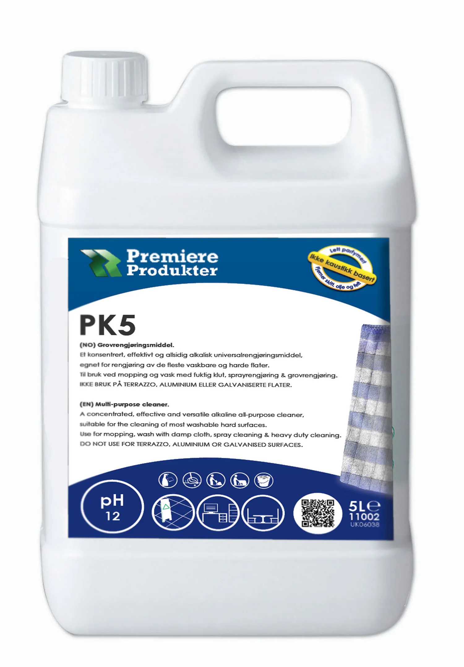 PK 5 grovrengjøring * kn a 5 lt.