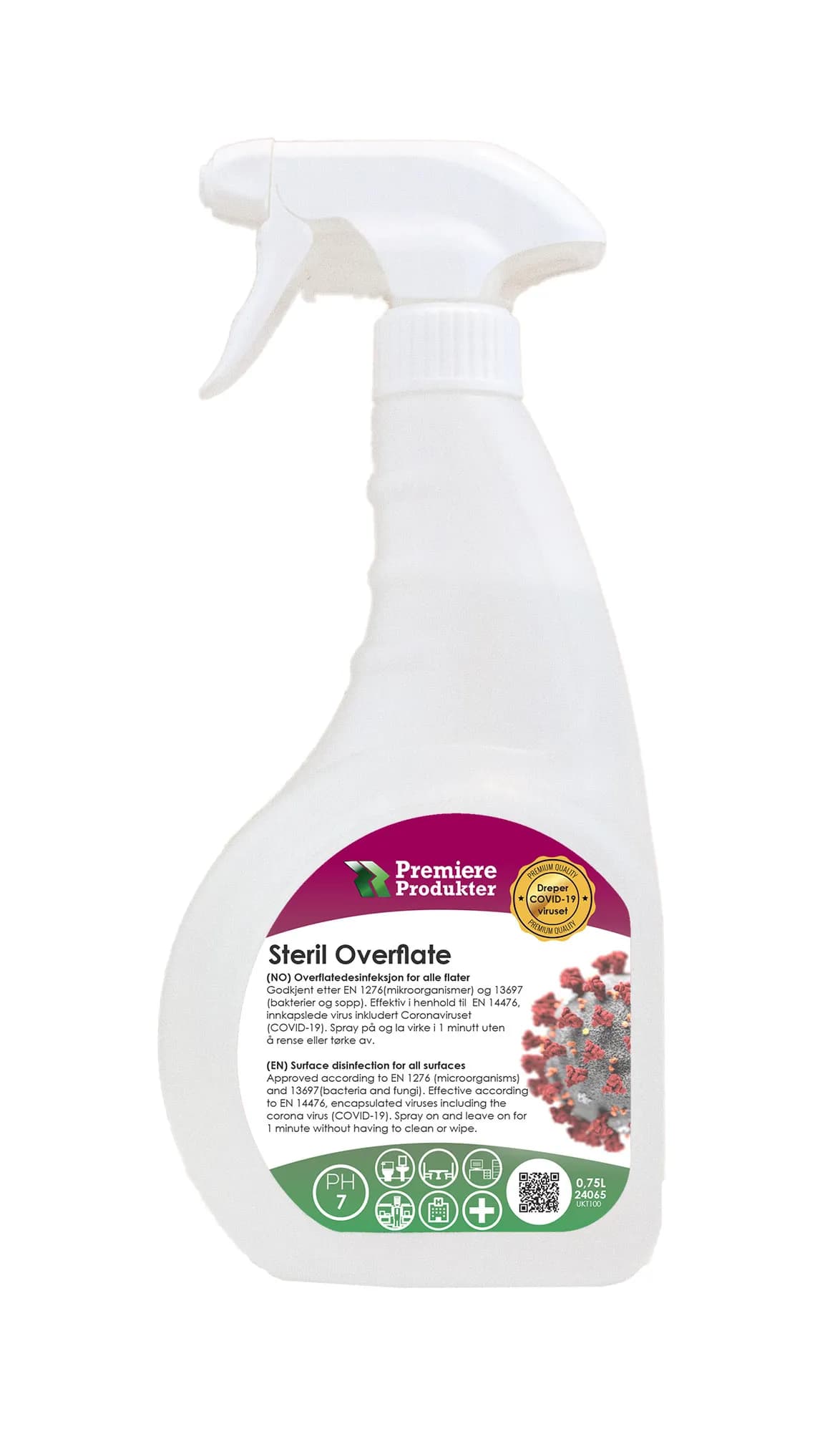 Steril Overflate – Effektiv Overflatedesinfeksjon *fl a 0,75lt