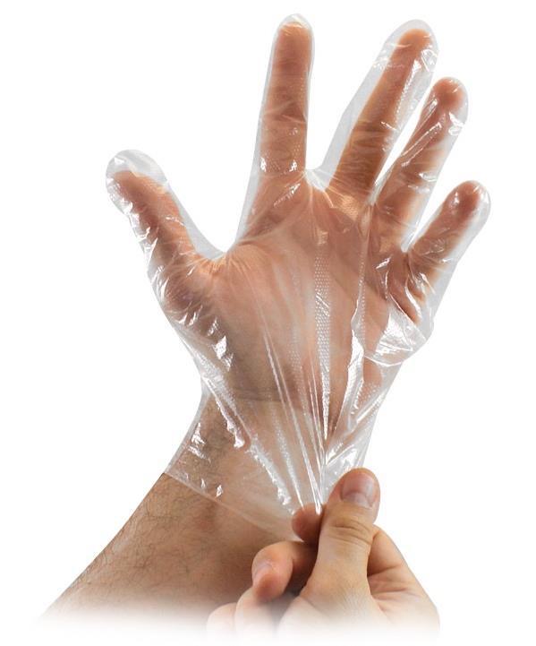 Plast hansker