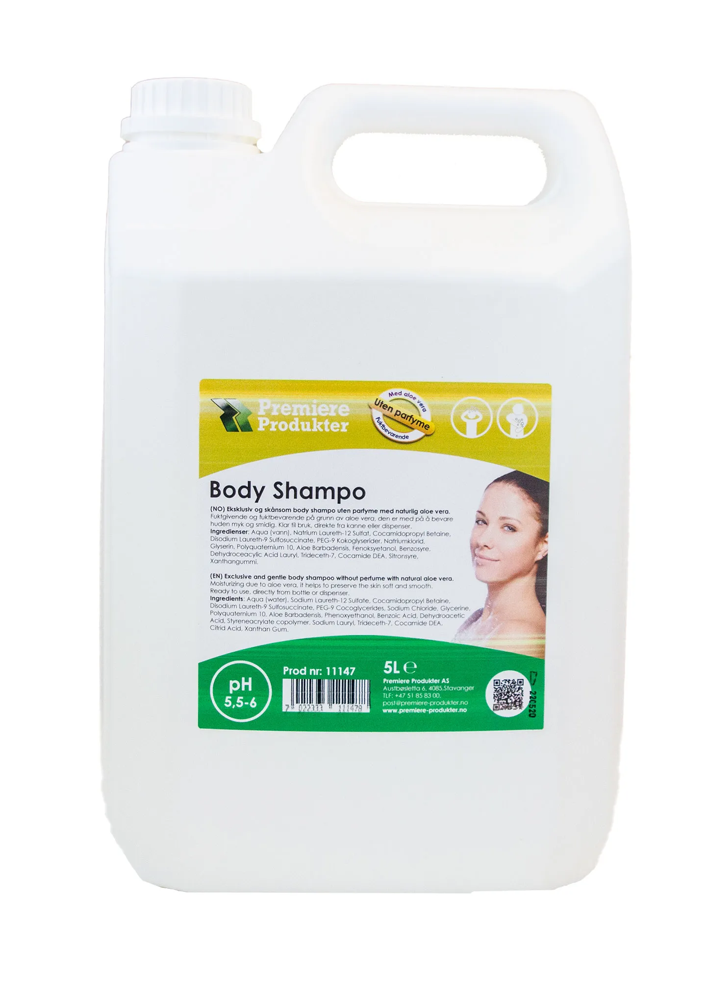 Premiere Body Shampoo med Aloe Vera