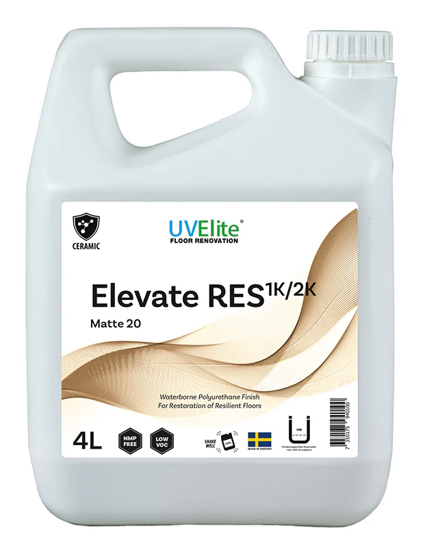 PU Elevate RES Gulvlakk 20 -Matt *4L + 0.5 Herder