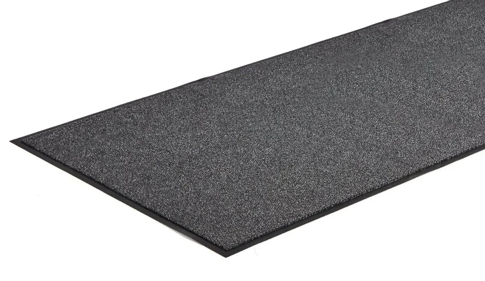 Entrématte Classic Solutions 115x200 Sort – slitesterk og vaskbar matte med nitril-bakside og forsterkede kanter.