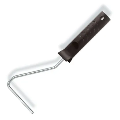 Malerrull-bøyle sort industri 10 cm stikk, lang 39cm
