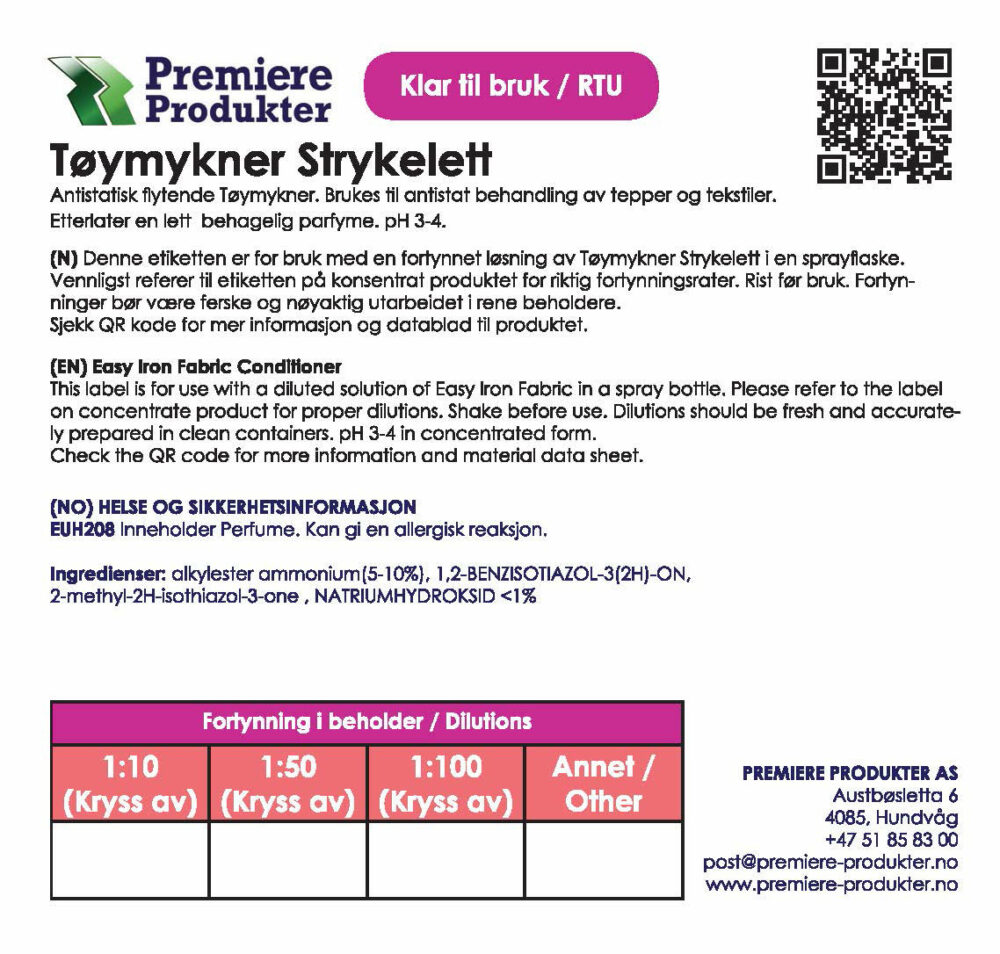 Klistermerke små  TØYMYKNER STRYKELETT