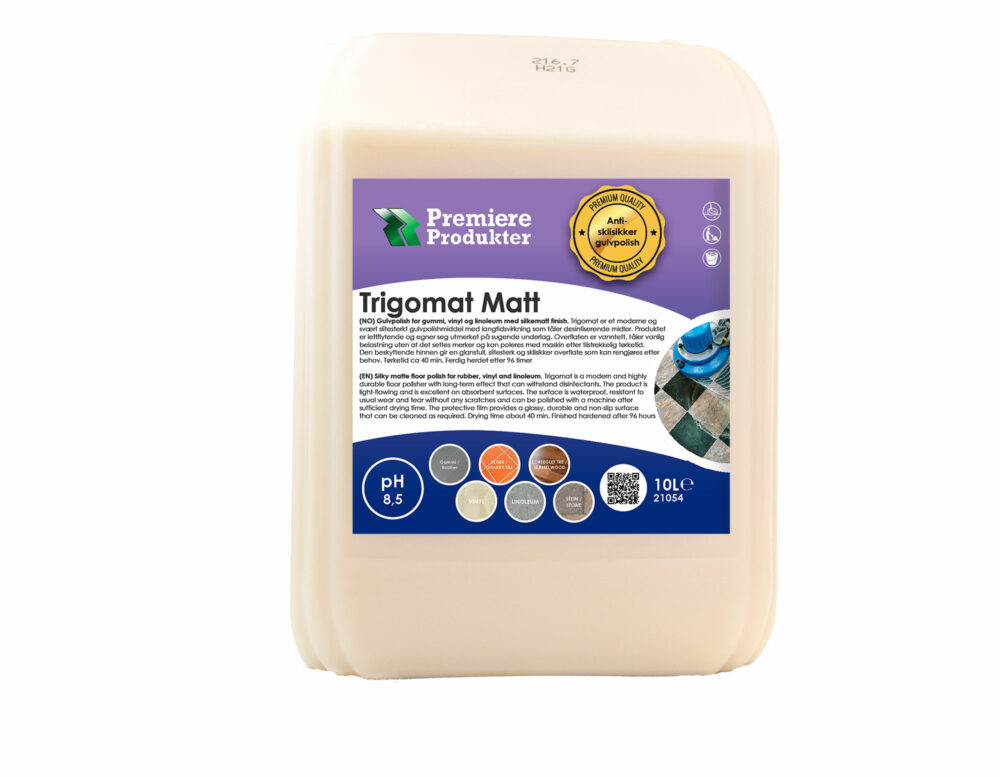 Trigomat Matt gulvpolish «Premium Quality» *kn a 10 lt